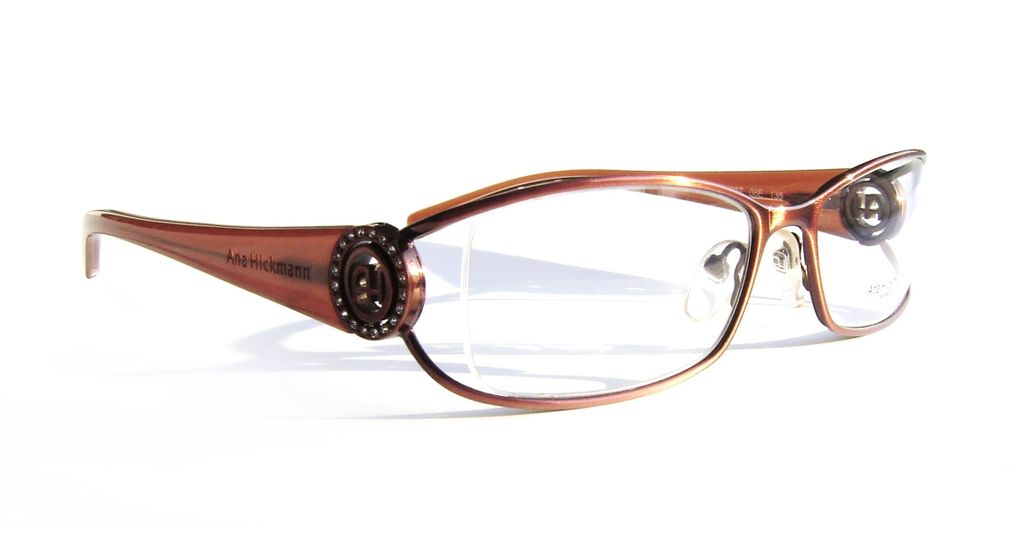 Модная оправа для очков Ana Hickmann AH1087 06E Brown с кристаллами Swarovski
