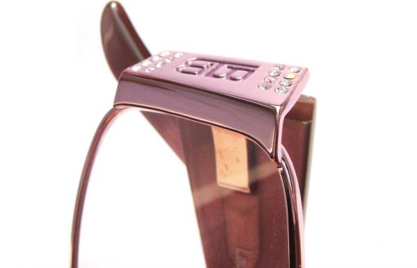 Модные овальные очки Laura Biagiotti LB 81121 433 Violet с кристаллами Swarovski - изображение 7