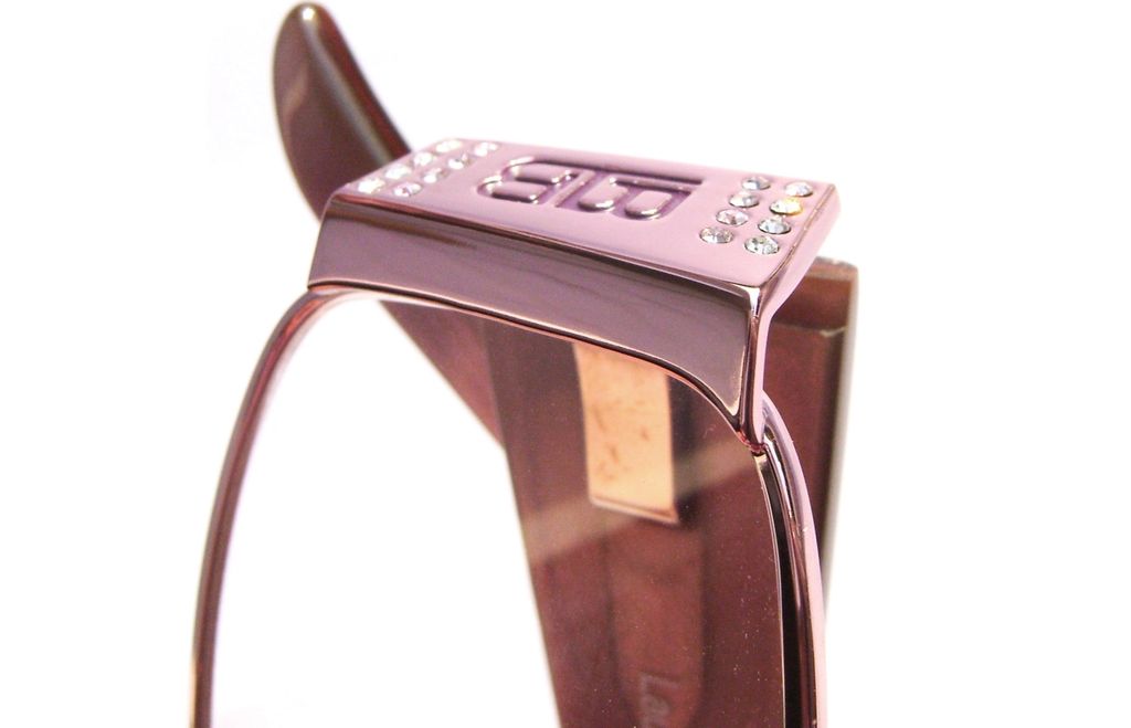 Модные овальные очки Laura Biagiotti LB 81121 433 Violet с кристаллами Swarovski