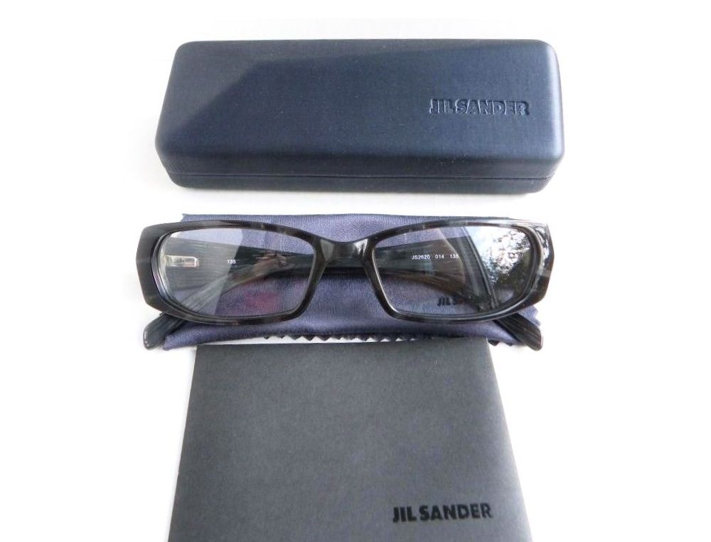 Дизайнерская оправа необычной формы Jil Sander JS 2620 Black