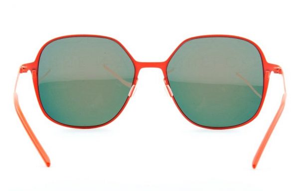 Ультратонкие крупные квадратные очки Italia Independent 0202 055 Orange led - изображение 5