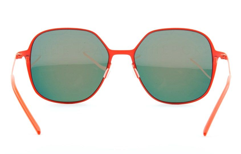 Ультратонкие крупные квадратные очки Italia Independent 0202 055 Orange led