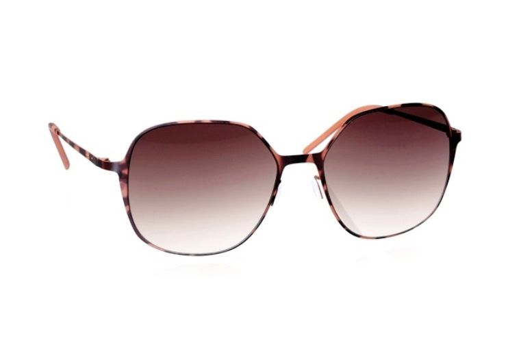 Ультратонкие крупные квадратные очки Italia Independent 0202 092 Brown havana