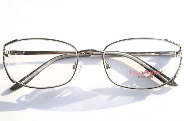Модные очки Laura Biagiotti LB 81062 054 Silver с кристаллами Swarovski - изображение 5