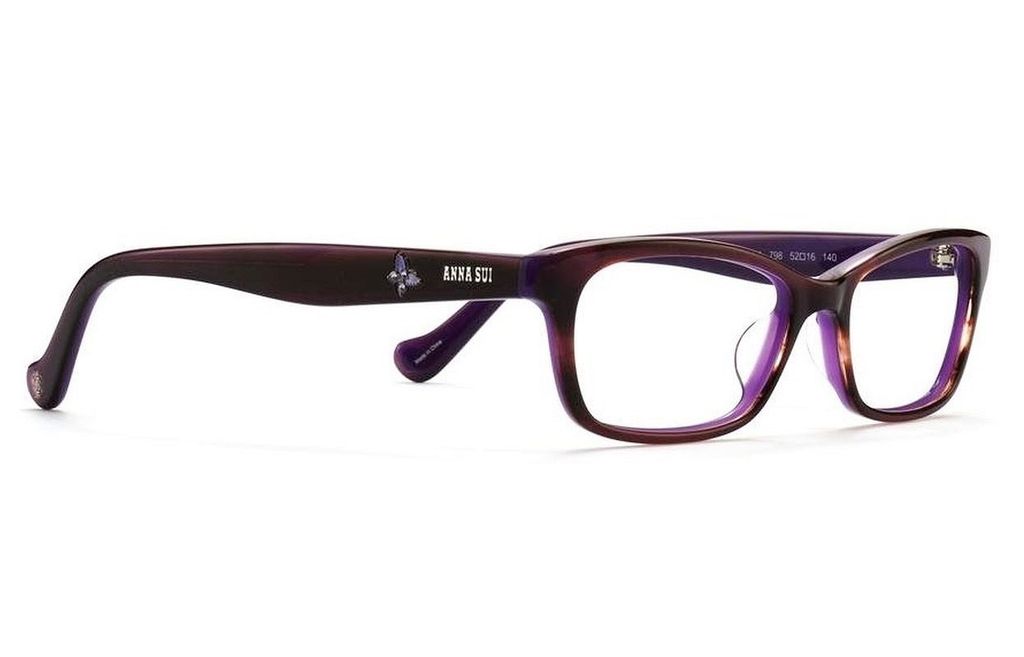 Модные очки Anna Sui AS 514 798 Purple Swarovski