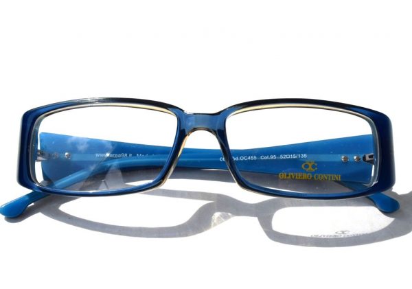 Модные очки Oliviero Contini OC 455 95 Blue Sand с кристаллами Swarovski - изображение 5