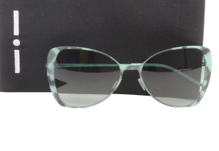 Ультратонкие очки бабочка Italia Independent 0204 038 Havana Aqua Green