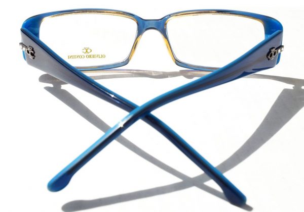 Модные очки Oliviero Contini OC 455 95 Blue Sand с кристаллами Swarovski - изображение 4