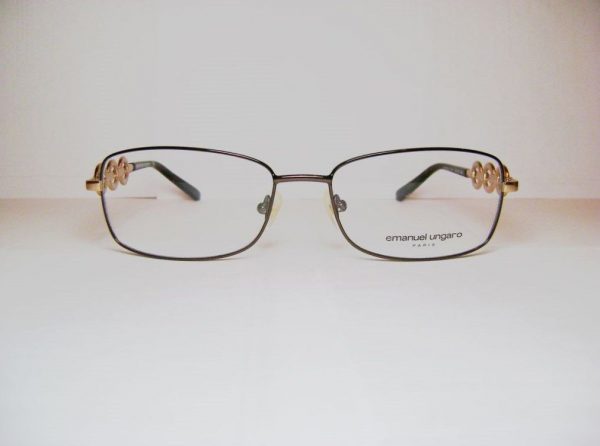 Модные очки Emanuel Ungaro EU 70312 B17 Black с кристаллами Swarovski - изображение 2