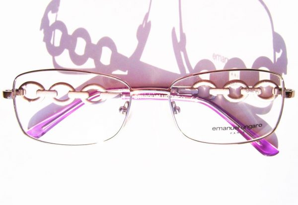 Модные очки Emanuel Ungaro EU 70312 C77 Pink с кристаллами Swarovski - изображение 4
