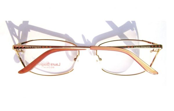 Модные очки Laura Biagiotti LB 81062 003 Gold с кристаллами Swarovski - изображение 8