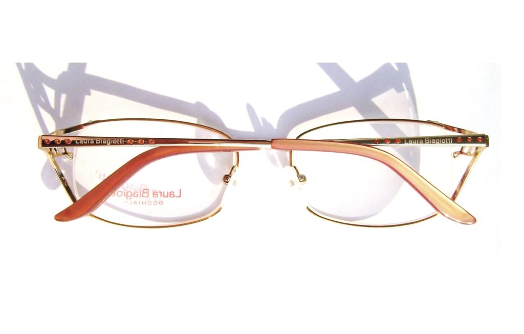 Модные очки Laura Biagiotti LB 81062 003 Gold с кристаллами Swarovski