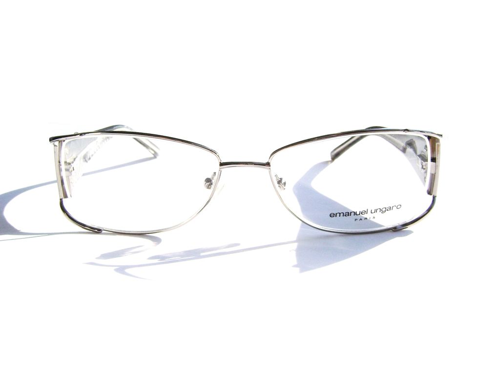 Модные очки Emanuel Ungaro EU 70301 180 Silver с кристаллами Swarovski