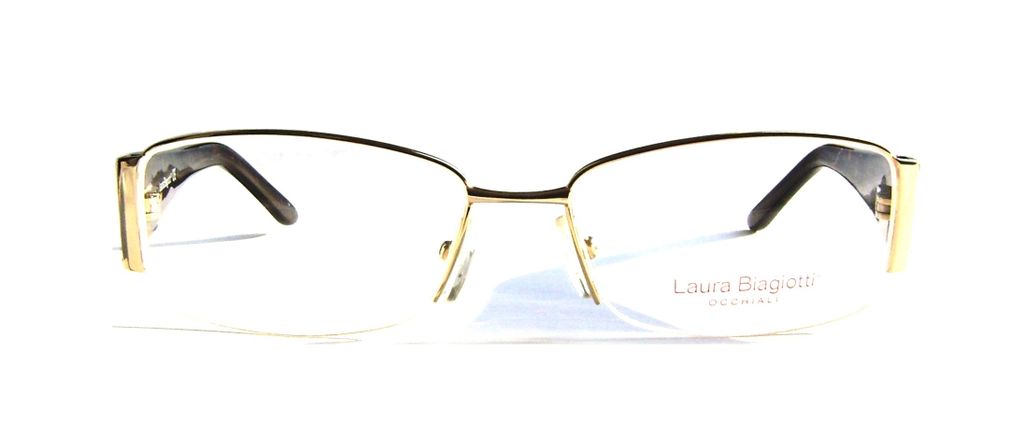 Модные овальные очки Laura Biagiotti LB 81122 003 Gold с кристаллами Swarovski
