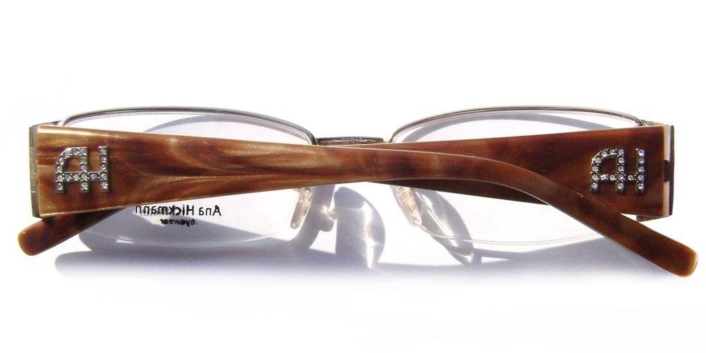 Модная оправа для очков Ana Hickmann AH1088 04A Dark brown с кристаллами Swarovski