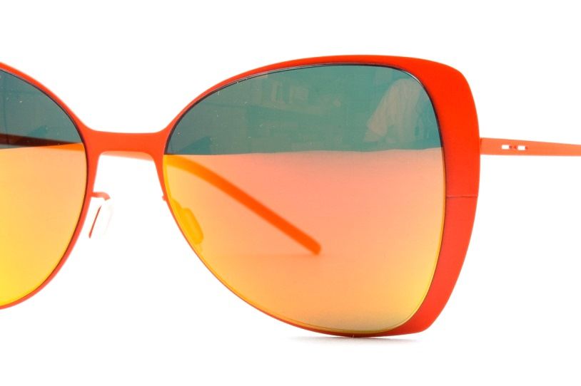Ультратонкие очки бабочка Italia Independent 0204 055 Orange led