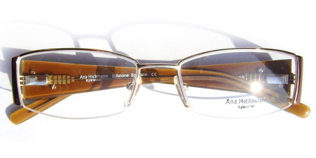 Модная оправа для очков Ana Hickmann AH1088 04A Dark brown с кристаллами Swarovski