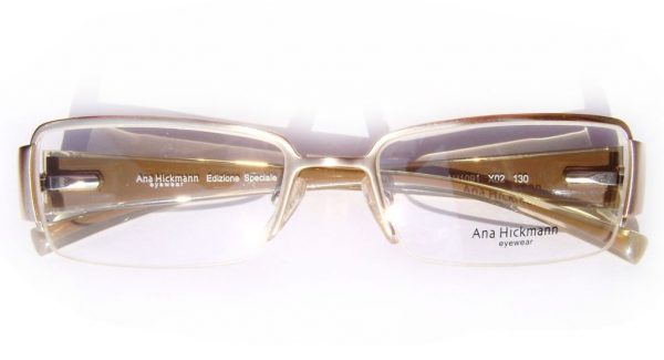 Классическая прямоугольная оправа для очков Ana Hickmann AH1091 X02 Bronze - изображение 4