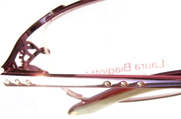 Модные очки Laura Biagiotti LB 81062 433 Violet с кристаллами Swarovski - изображение 8