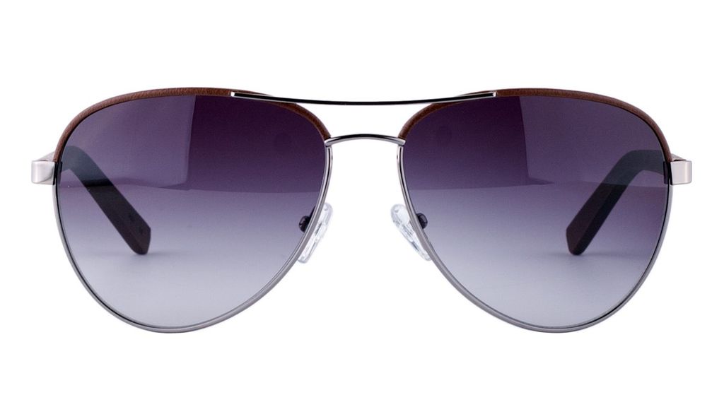 Очки авиатор Ted Baker Otis 1306 910 Gun Metal Brown genuine leather