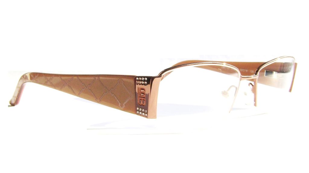 Модные овальные очки Laura Biagiotti LB 81122 D28 Brown с кристаллами Swarovski