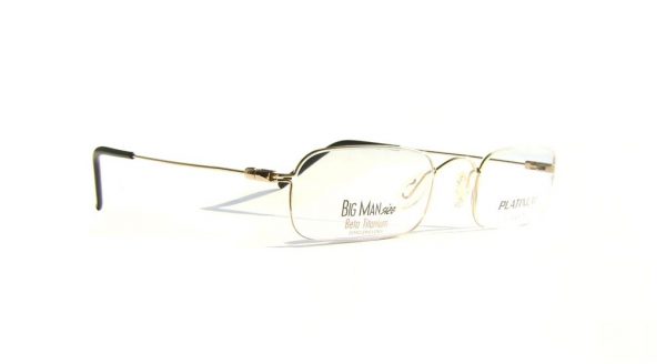 Квадратные титановые очки Van Heusen Platinum VH P2001 Gold - изображение 3