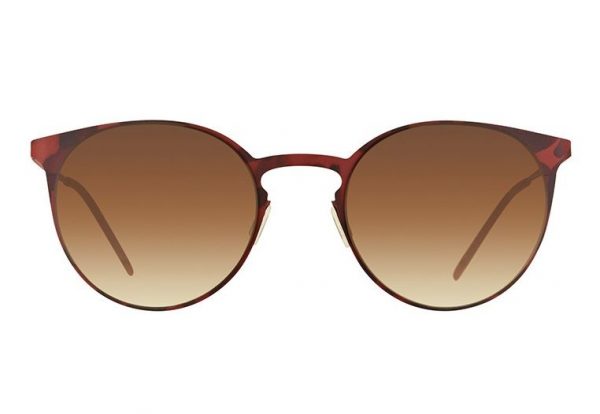 Ультратонкие круглые очки Italia Independent 0208 092 Brown Havana - изображение 1