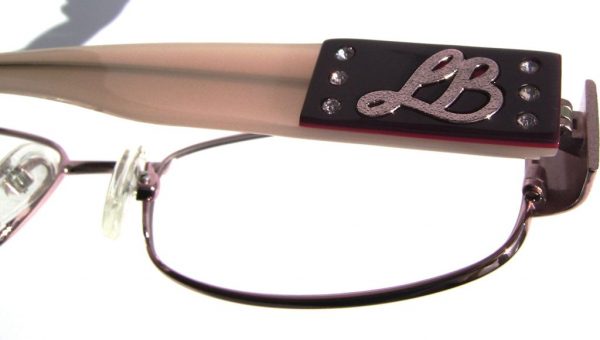 Модные овальные очки Laura Biagiotti LB 81102 433 Burgundy с кристаллами Swarovski - изображение 6