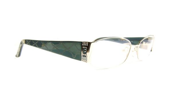 Модные овальные очки Laura Biagiotti LB 81121 054 Silver с кристаллами Swarovski - изображение 3