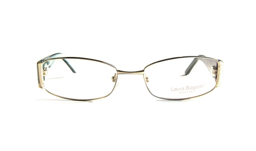 Модные овальные очки Laura Biagiotti LB 81121 054 Silver с кристаллами Swarovski