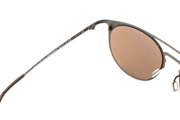 Ультратонкие круглые очки с двойным мостом Italia Independent 0206 093 Brown camouflage - изображение 6