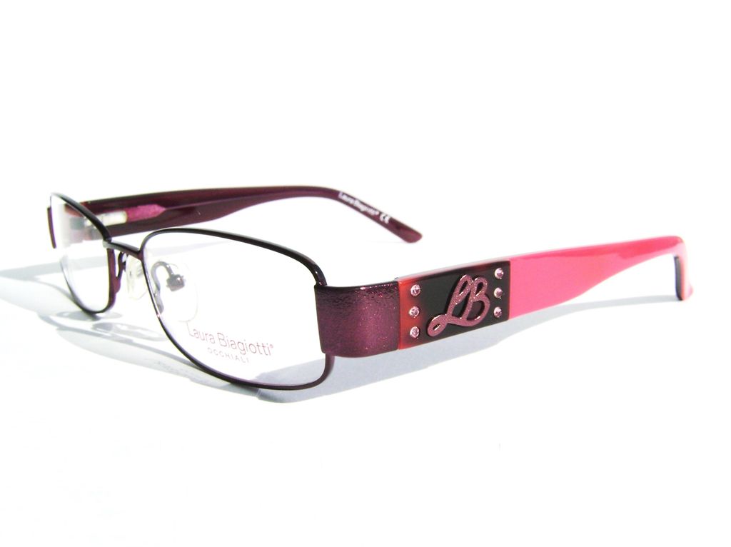 Модные овальные очки Laura Biagiotti LB 81101 E35 Red с кристаллами Swarovski