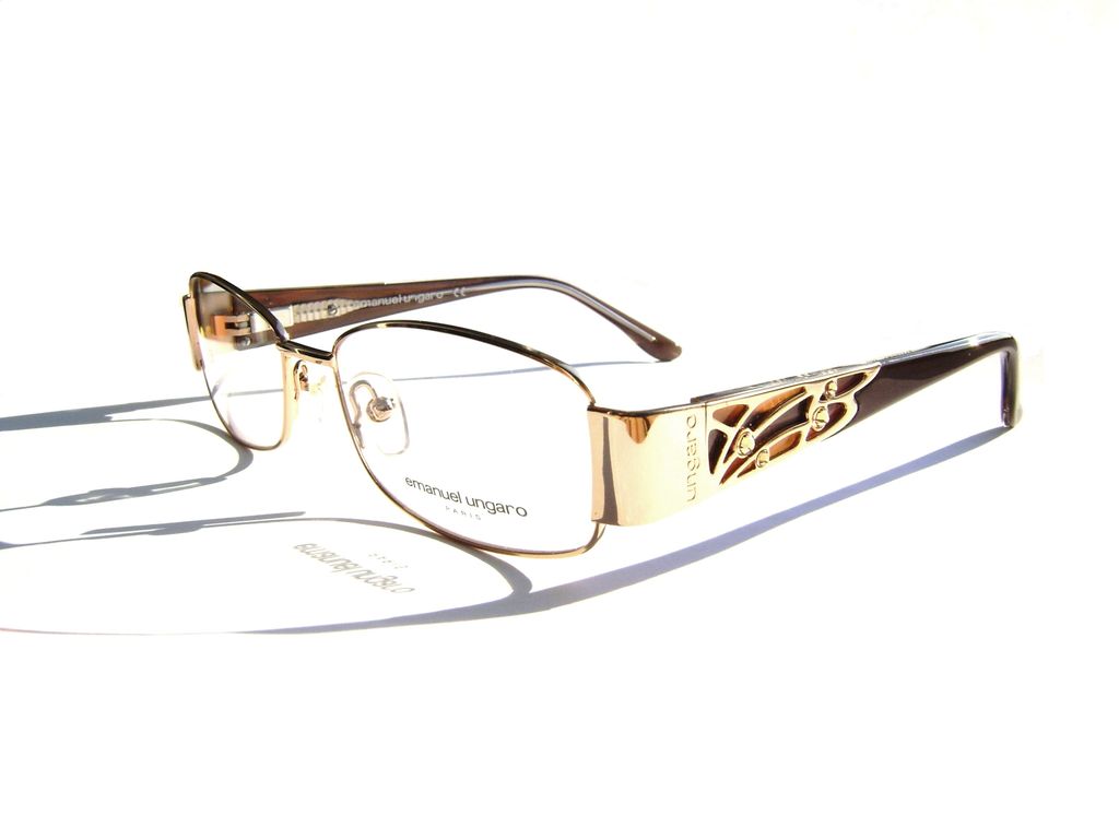 Модные очки Emanuel Ungaro EU 70281 003 Gold с кристаллами Swarovski