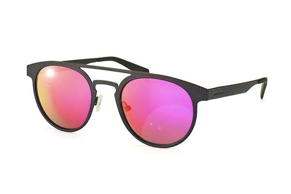 Круглые очки с двойным мостом из прорезиненного металла Italia Independent 0020 Thermic 055 Fuxia Хамелеон