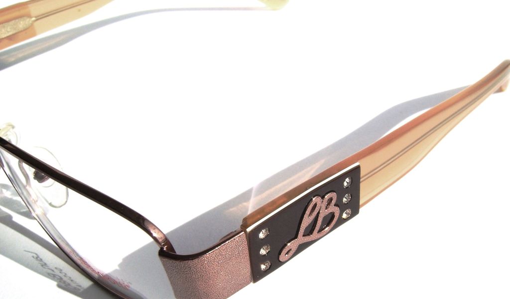 Модные овальные очки Laura Biagiotti LB 81101 C63 Brown с кристаллами Swarovski