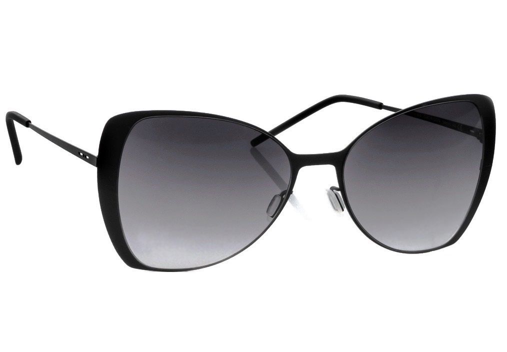 Ультратонкие очки бабочка Italia Independent 0204 009 Black