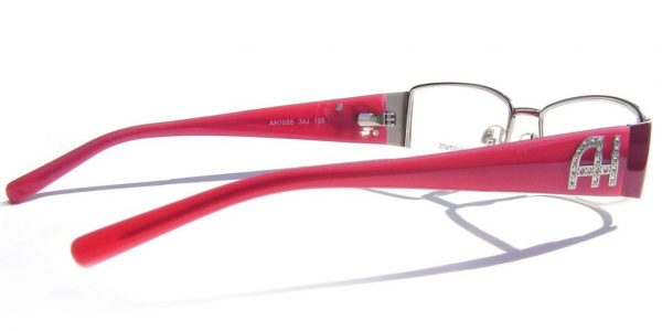 Модная оправа для очков Ana Hickmann AH1088 34J Red с кристаллами Swarovski - изображение 4
