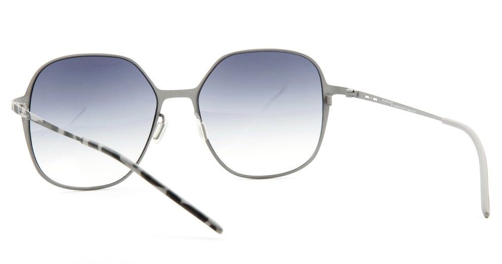Ультратонкие крупные квадратные очки Italia Independent 0202 096 Grey havana