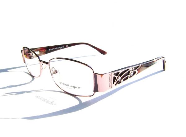 Модные очки Emanuel Ungaro EU 70281 C79 Pink с кристаллами Swarovski - изображение 1
