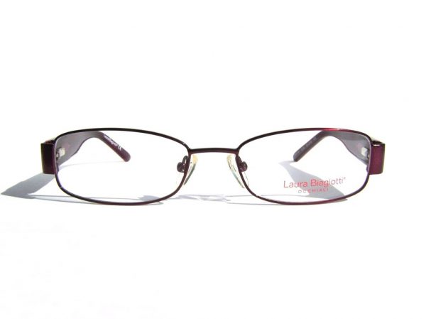 Модные овальные очки Laura Biagiotti LB 81101 E35 Red с кристаллами Swarovski - изображение 2