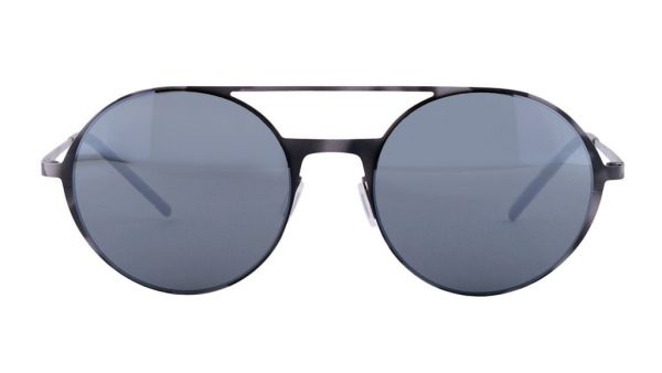 Ультратонкие круглые очки с двойным мостом Italia Independent 0207 096 Havana Grey - изображение 1