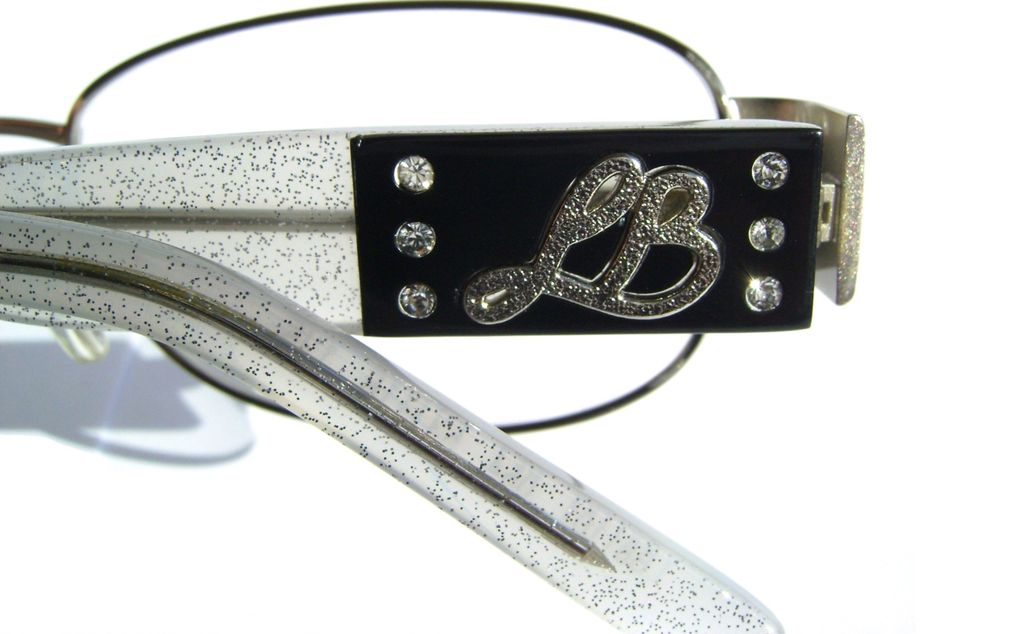 Модные овальные очки Laura Biagiotti LB 81101 054 Silver с кристаллами Swarovski