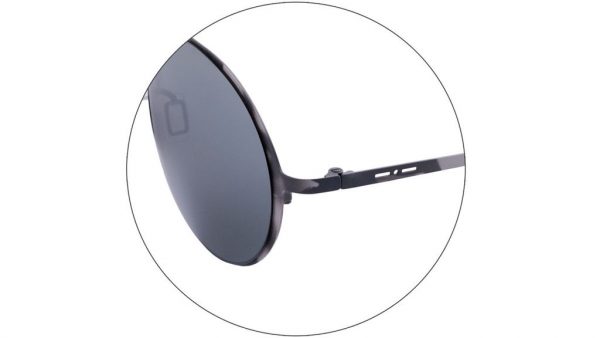 Ультратонкие круглые очки с двойным мостом Italia Independent 0207 096 Havana Grey - изображение 4