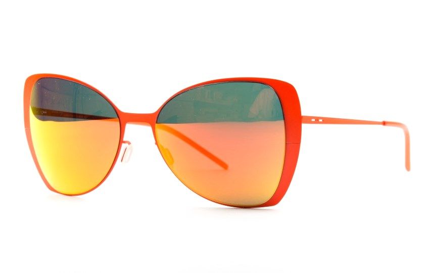 Ультратонкие очки бабочка Italia Independent 0204 055 Orange led