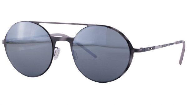 Ультратонкие круглые очки с двойным мостом Italia Independent 0207 096 Havana Grey - изображение 2