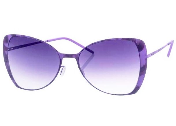 Ультратонкие очки бабочка Italia Independent 0204 144 Havana Violet