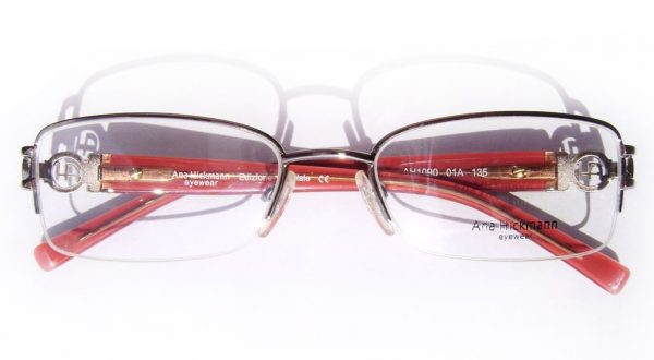 Классическая прямоугольная оправа для очков Ana Hickmann AH1090 01A Brown - изображение 5