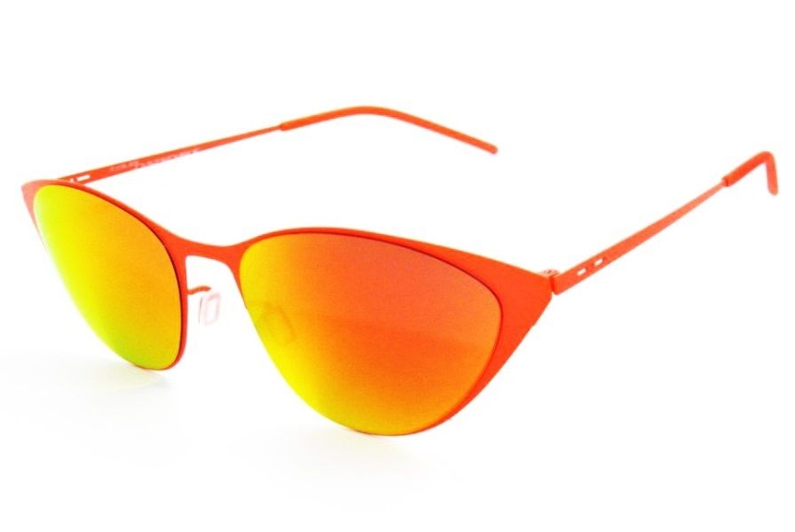 Ультратонкие очки кошачий глаз Italia Independent 0203 055 Orange led