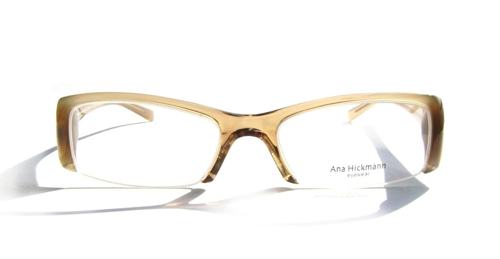 Модная полуободковая оправа для очков Ana Hickmann AH6106N W06S Янтарная