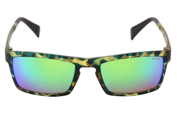 Легкие эластичные очки вайфарер спорт Italia Independent 0114 035 Green camouflage - изображение 1